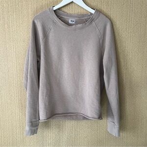 ACNE STUDIOS College Cut Beige Sweatshirt. Men’s Medium​​​​​​​​​